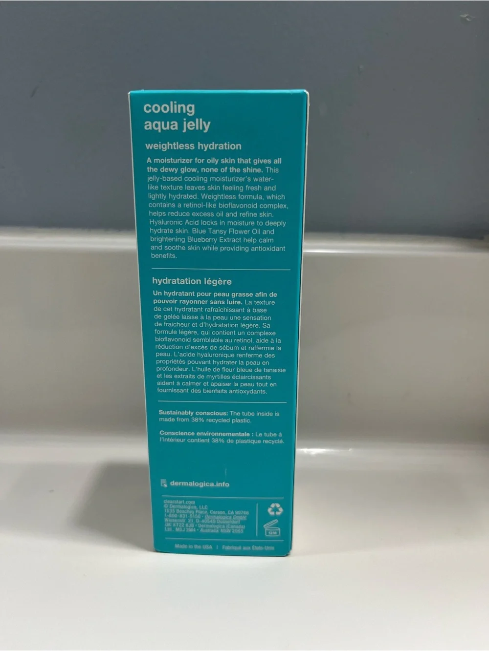 Aqua Jelly Cooling Face Moisturizer For Oily Skin New